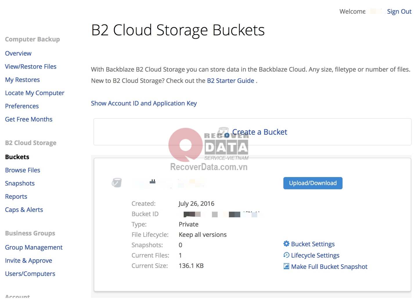dịch vụ lưu trữ dữ liệu đám mây