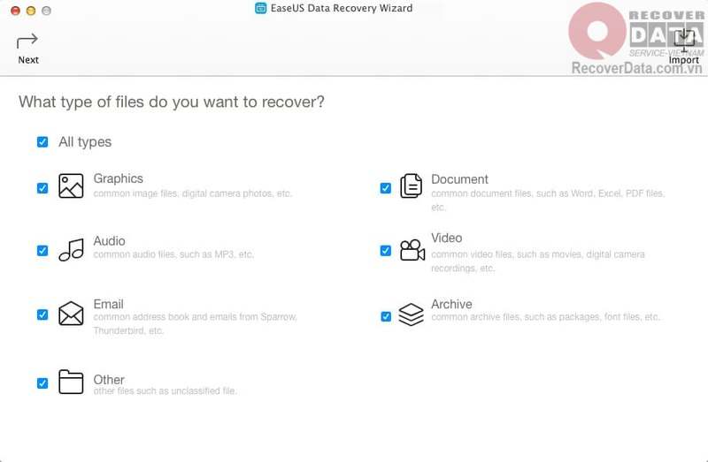 EaseUS Data Recovery Wizard For Mac Free