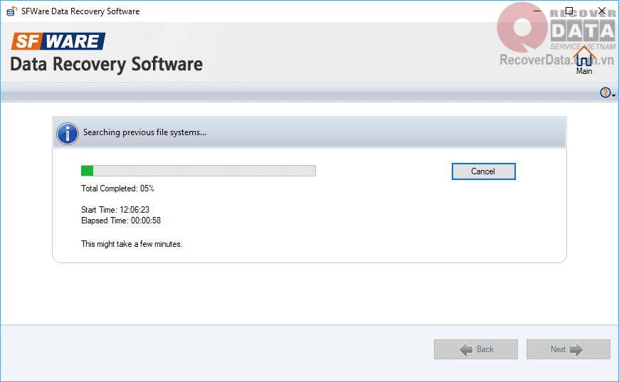 SFWare Partition Recovery Recovery Wizard3