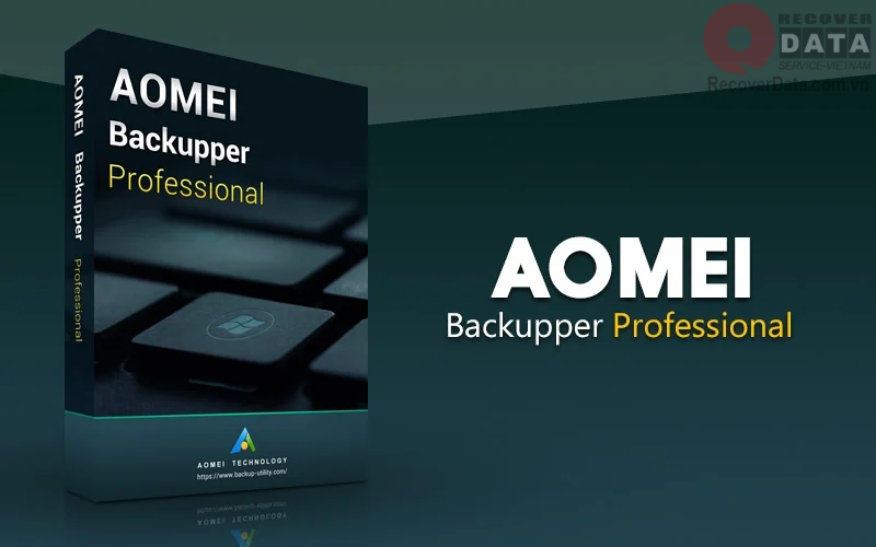 Back up với phần mềm AOMEI Backupper