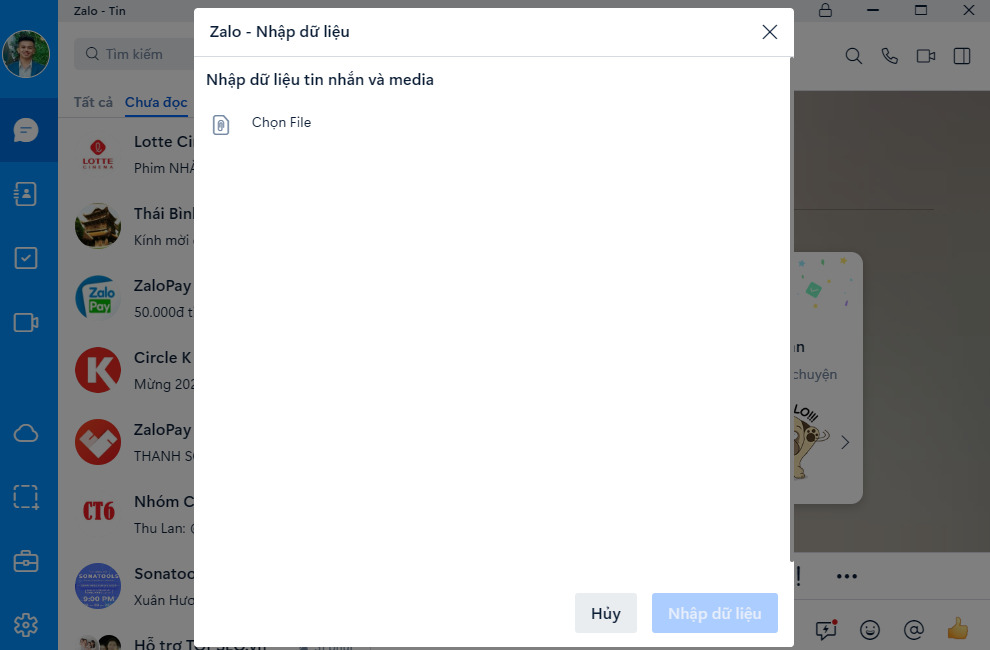 Khôi phục tin nhắn Zalo đã xóa trên máy tính