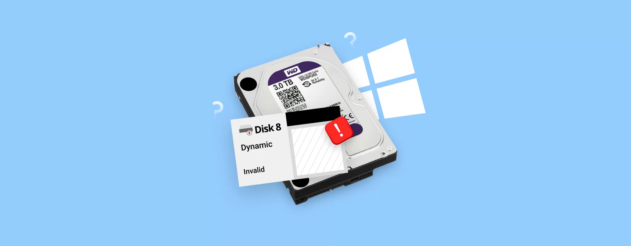 Invalid Dynamic Disk banner